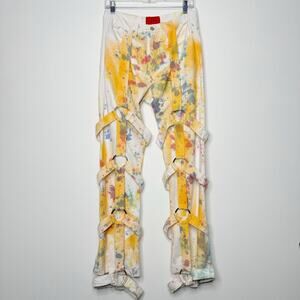 Who Decides War by Ev Bravado Multi Dyed Bondage Jeans Size 30